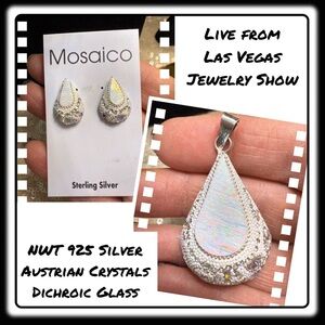 NWT Mosaico Austrian Crystal pendant necklace & earrings 💕💕 new line! 💕💕